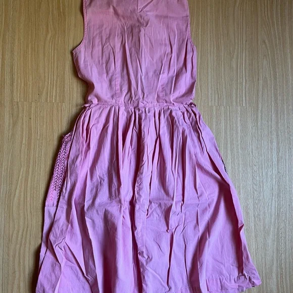 Pink Vintage Handmade Apron Dress - Picture 2 of 3